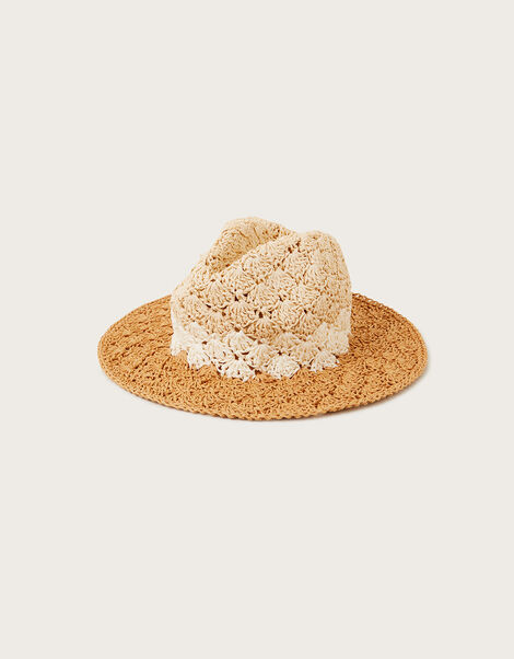 Macrame Fedora Hat, , large