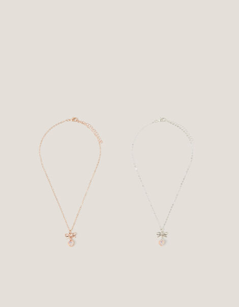2-Pack Bow Necklaces, , large