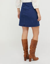 Kora Denim Pelmet Skirt, Blue (DENIM BLUE), large