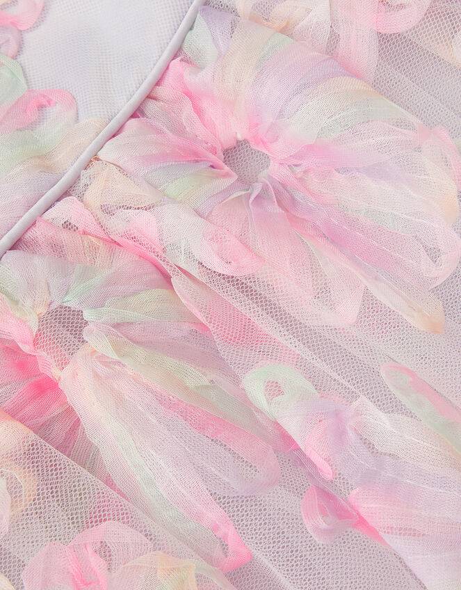 Baby Haisley Appliqué Flower Tulle Dress, Multi (MULTI), large