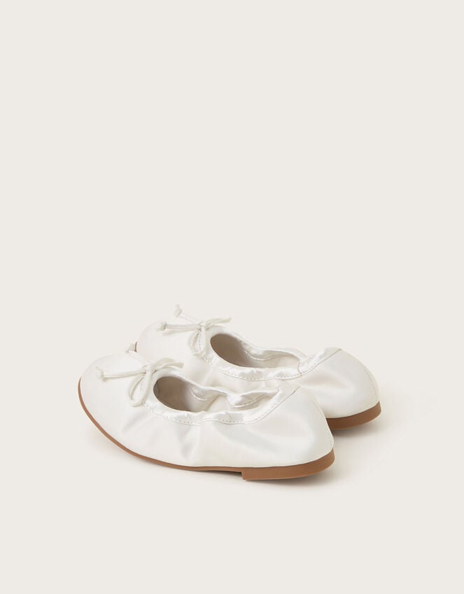 Foldable Ballet Flats, Ivory (IVORY), large