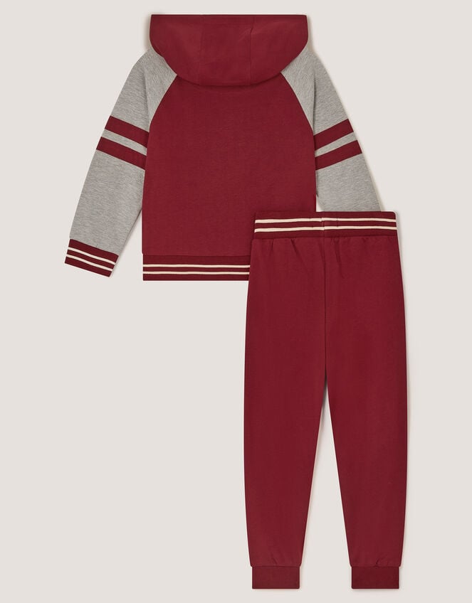 Jurassic Graphic Hoodie & Joggers Set, Red (BURGUNDY), large