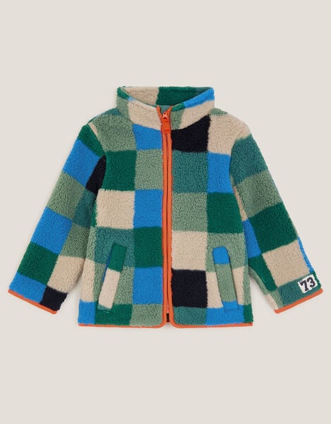 Colourblock Check Bomber Jacket, Multi (MULTI), large