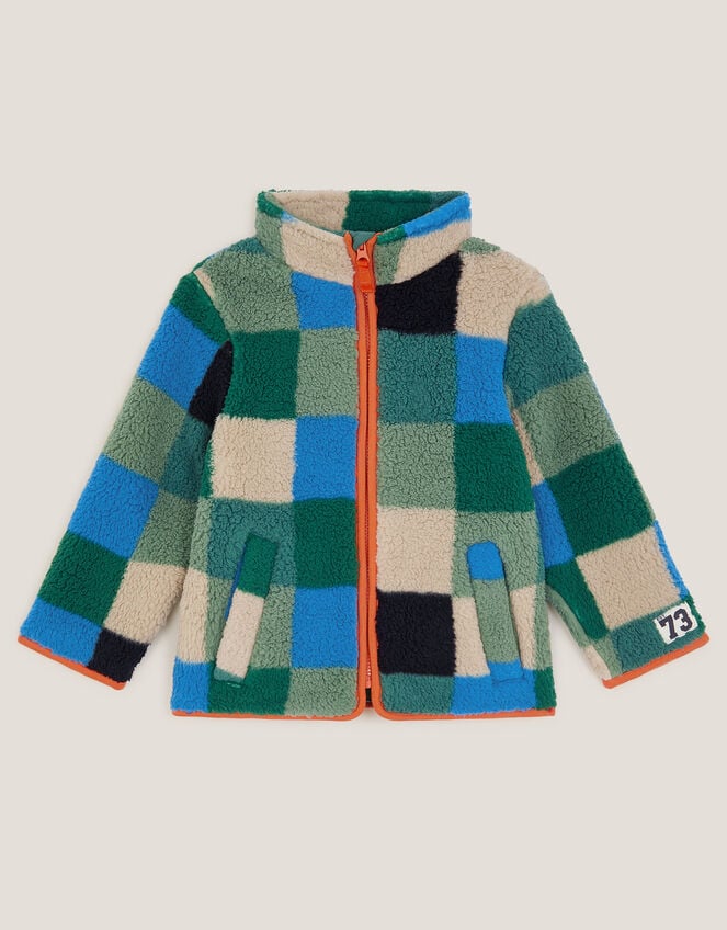 Colourblock Check Bomber Jacket, Multi (MULTI), large