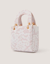 Bow Charm Lace Bag, , large