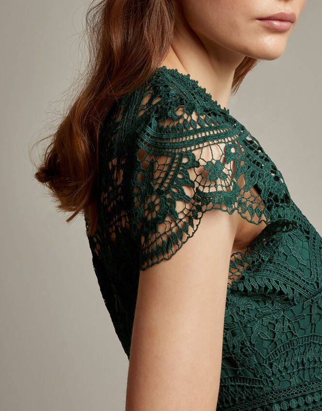 Monica Lace Maxi Dress, Green (GREEN), large
