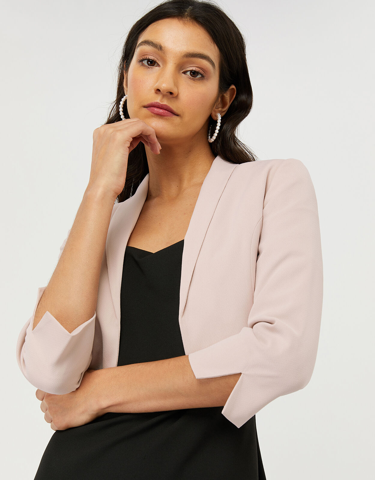 Juni Cropped Jacket Nude | Women's