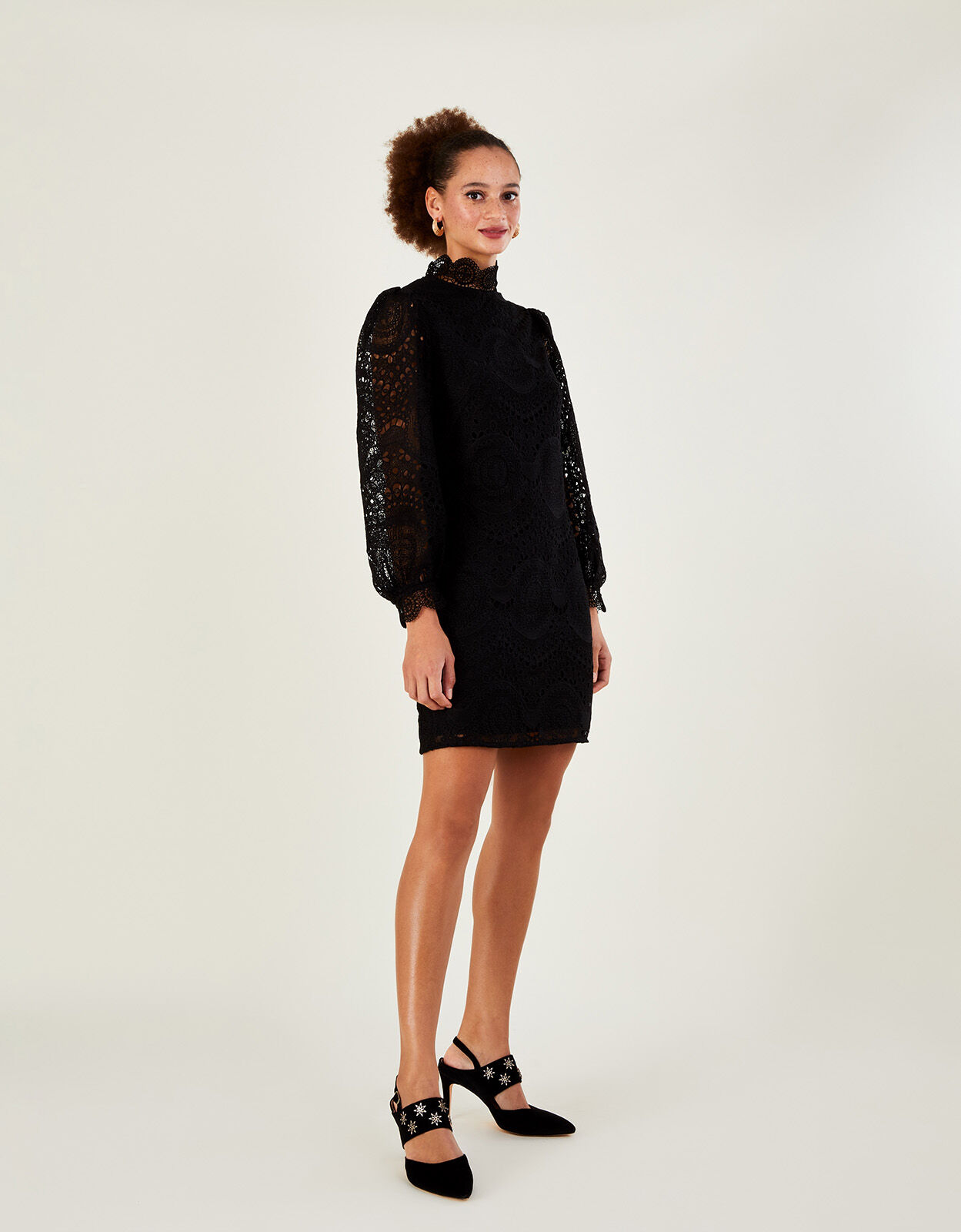 Monsoon black sale lace dress
