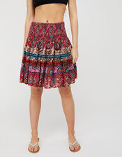 Tamalia Printed Flippy Skirt in LENZING™ ECOVERO™, Pink (PINK), large