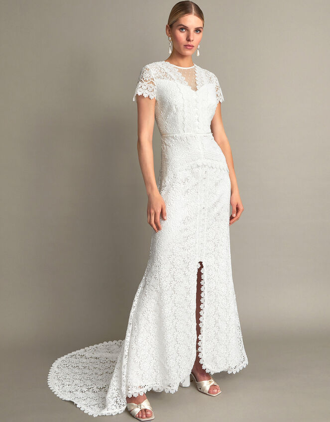 Sienna Lace Maxi Wedding Dress, Ivory (IVORY), large