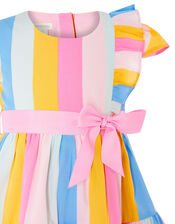 Baby Candy Stripe Dress, Pink (PALE PINK), large