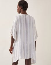 Sana Sequin Embellished Kaftan, Ivory (IVORY), large