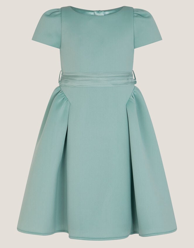 Polly Cap Sleeve Bow Party Dress, Green (SAGE), large