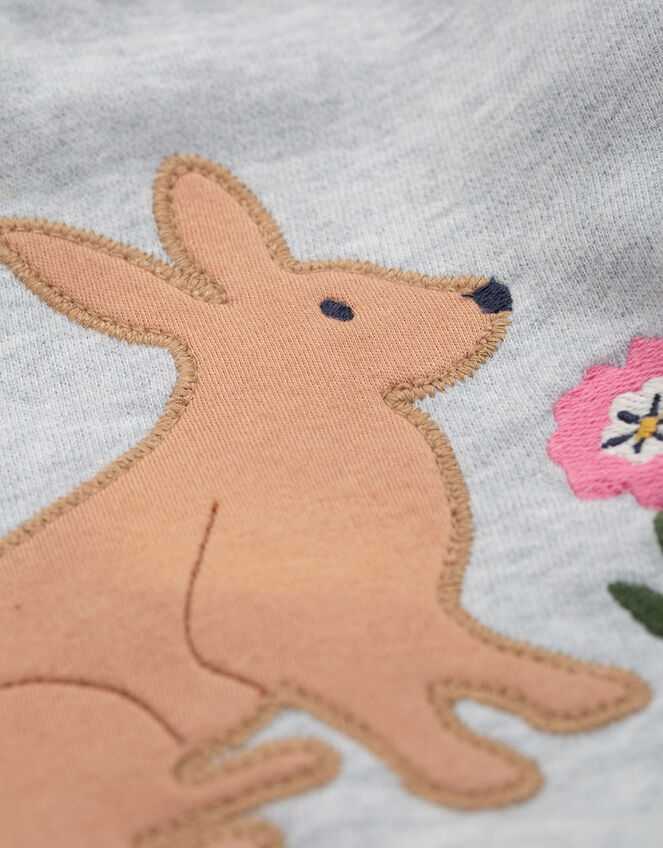 Frugi Easy On Bunny Jumper, Grey (GREY), large