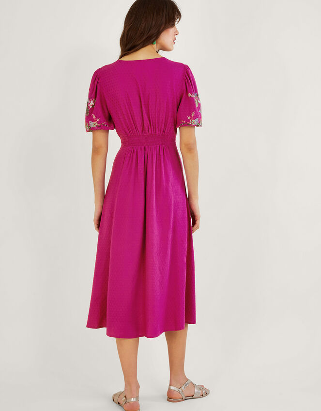 Jenny Embroidered Tea Dress , VIOLET, large