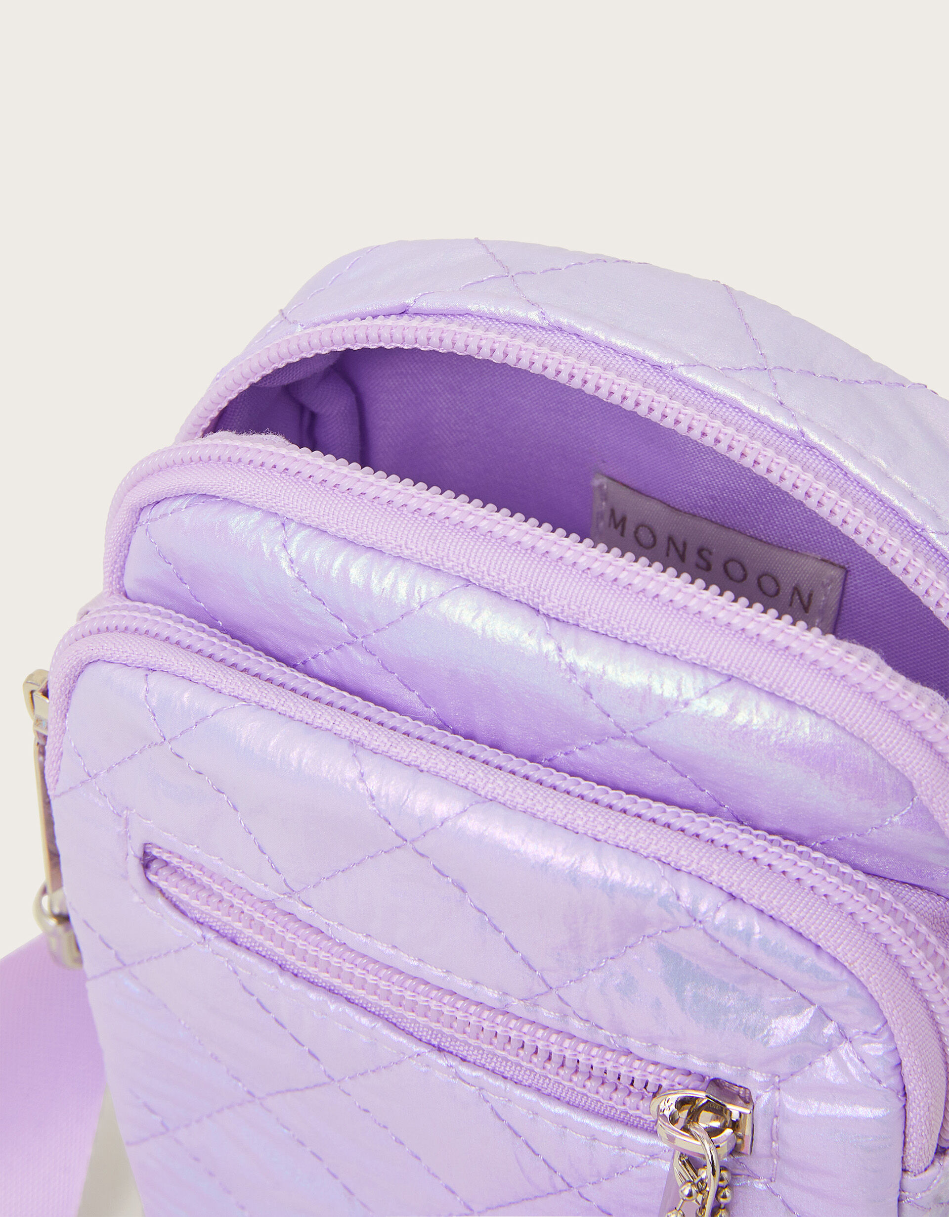 Iridescent Quilted Cross Body Bag Accessories Monsoon ROI