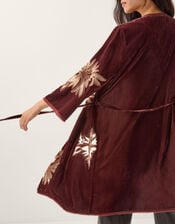 Jaz Embroidered Velvet Kimono, Copper (COPPER), large