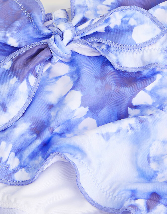 Tie Dye Heart Bikini Set, Blue (BLUE), large