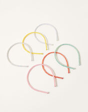 Rainbow Glitter Headband Multipack , , large