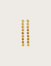 Long Coin Drop Earrings, , large