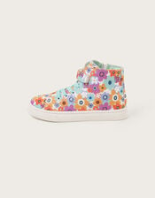 High-Top Floral Trainers, Multi (MULTI), large