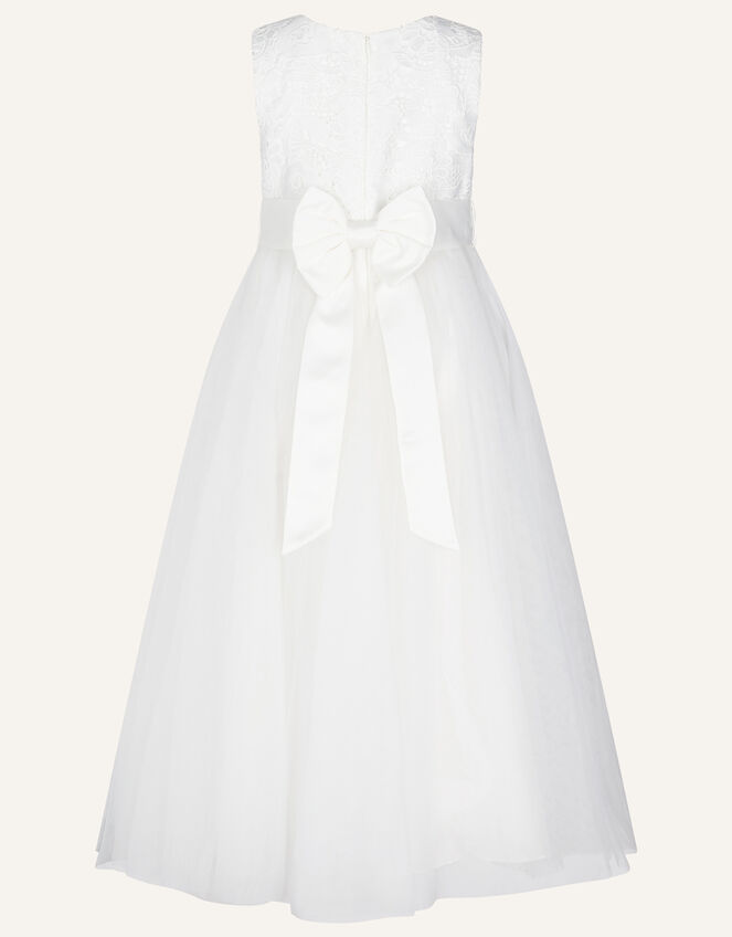 Alice Lace Bodice Tulle Maxi Dress, Ivory (IVORY), large