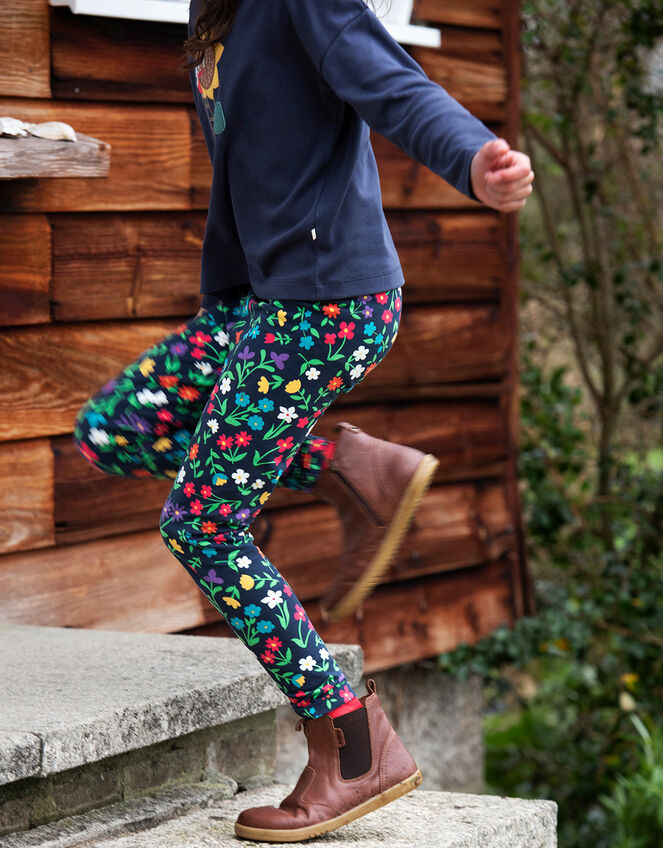 Goteo sabio Seguro Frugi Libby Printed Leggings Blue | Girls' Trousers & Leggings | Monsoon  Global.