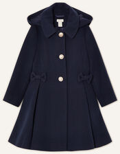 Back to School Hooded Coat Navy, Blue (NAVY), large