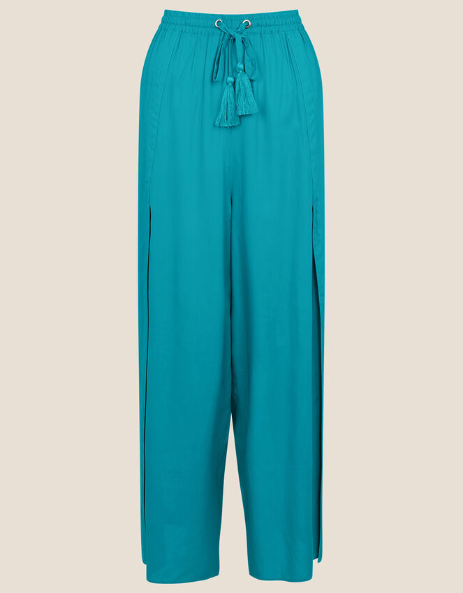 Split Leg Culottes in LENZING™ ECOVERO™, Blue (TURQUOISE), large