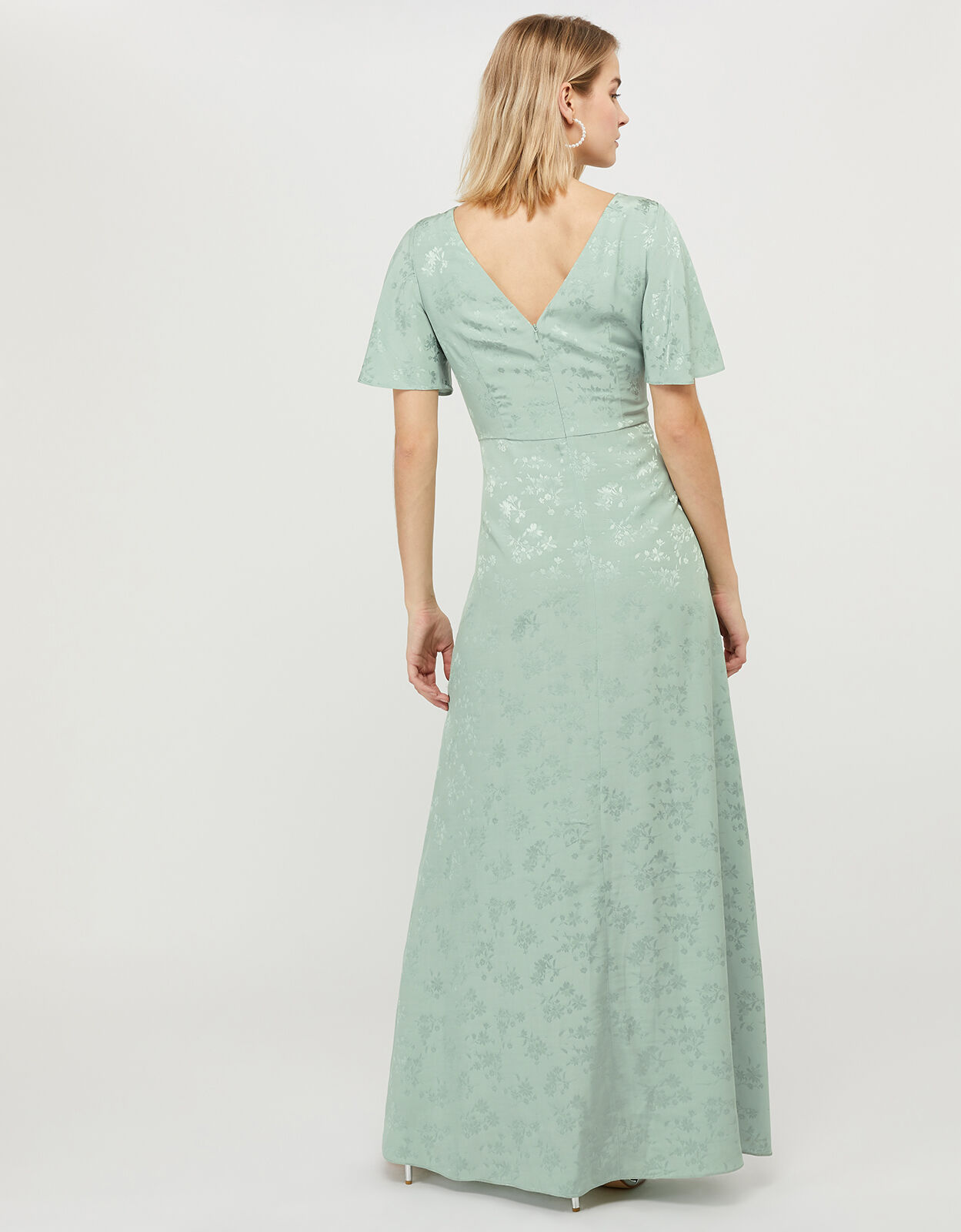 jacquard maxi dress