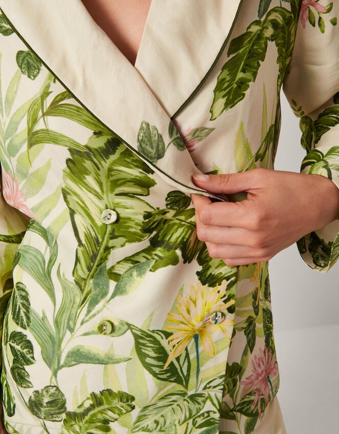 Fleur Floral Print Shacket, Cream (CREAM), large