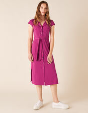 Brianna Jersey Midi Dress, Pink (PINK), large