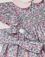 Baby Savannah Floral Dress & Headband Set, Pink (PINK), large