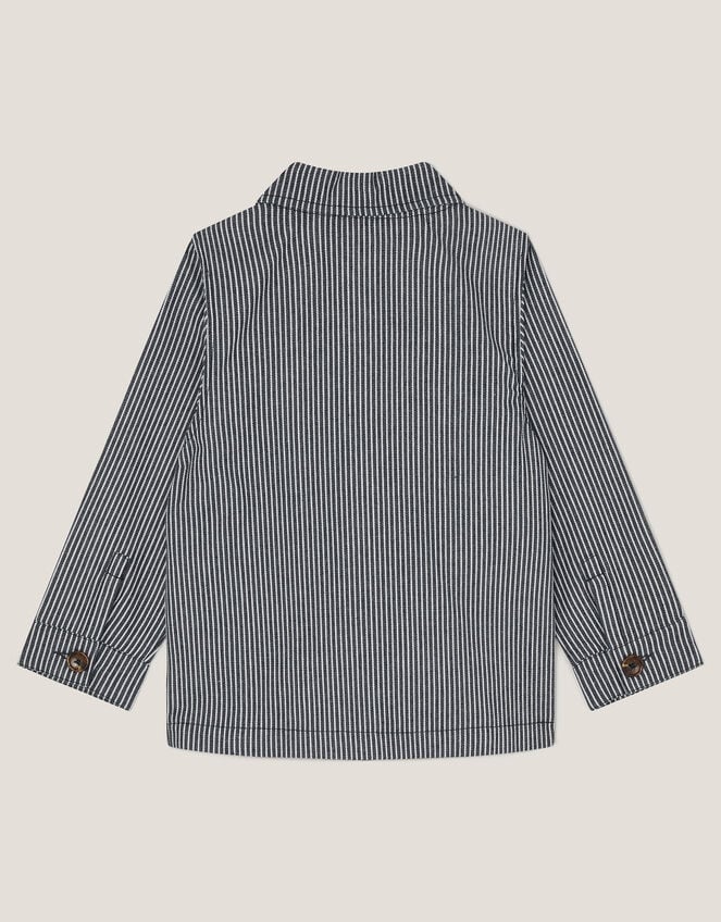 Pinstripe Shacket, Blue (BLUE), large