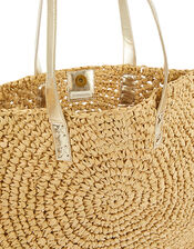 Rey Raffia Fringed Bag, , large