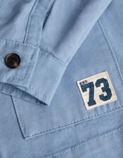 Hooded Chore Jacket, Blue (BLUE), large