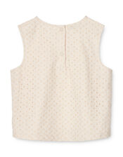 Liewood Delphia Anglaise Top, Cream (CREAM), large
