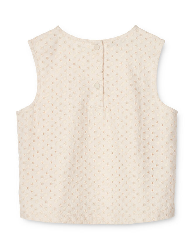 Liewood Delphia Anglaise Top, Cream (CREAM), large