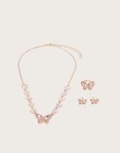 Jewel Butterfly Jewellery Set, , large