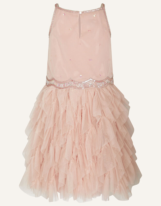 Boutique Butterfly Hand Embellished Dress, Pink (PINK), large