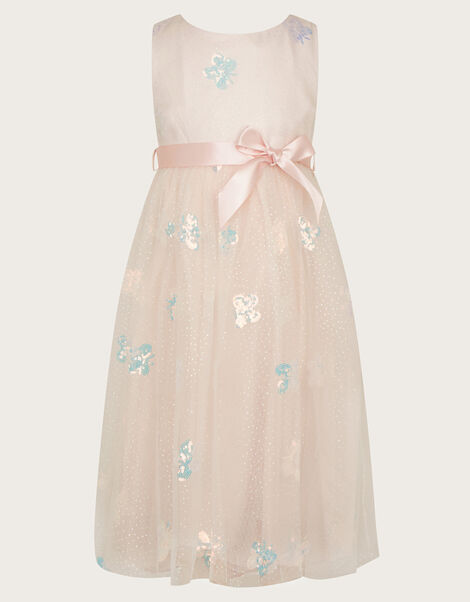 Butterfly Sequin Dress, Pink (PINK), large