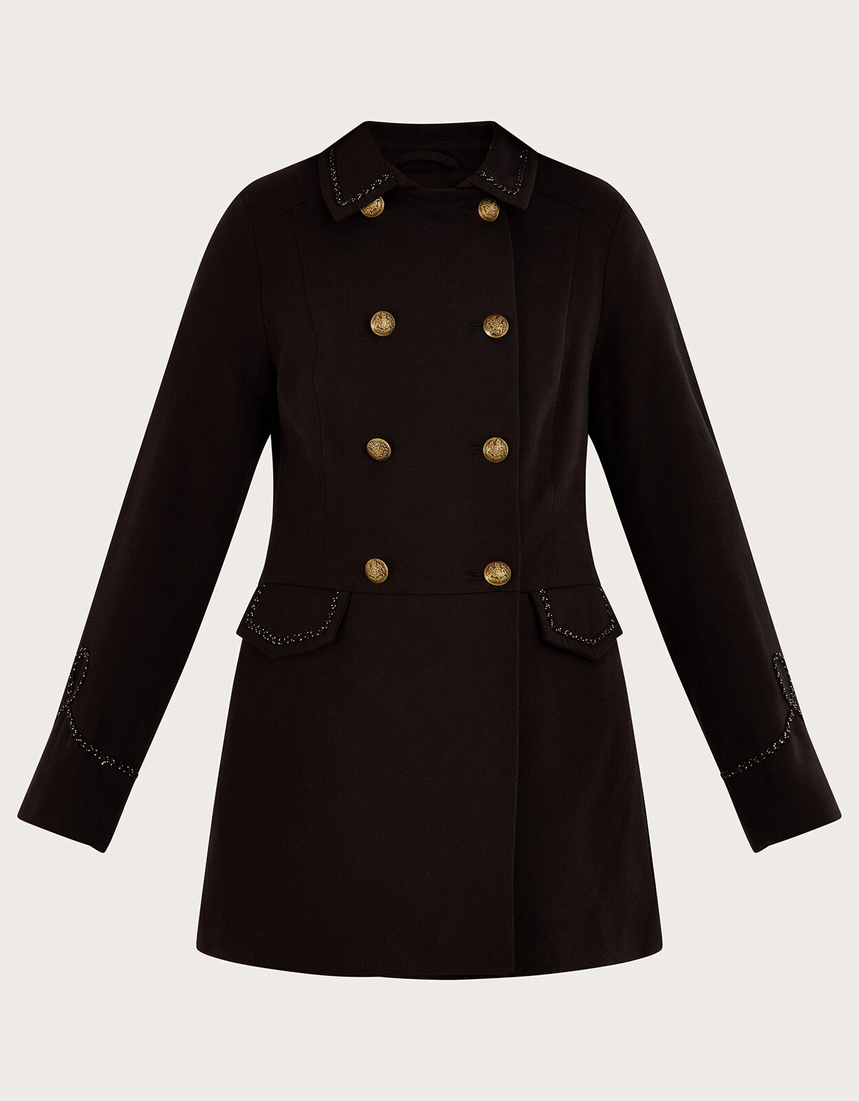 Monsoon black deals coat