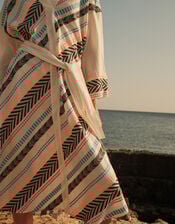 Devotion Twins Alivora Chevron Stripe Midi Dress, Multi (MULTI), large