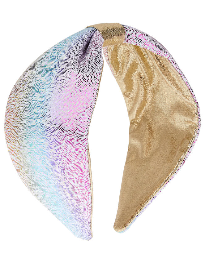 Reversible Shimmer Knot Headband, , large