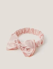 Satin Bow Bando Headband, , large
