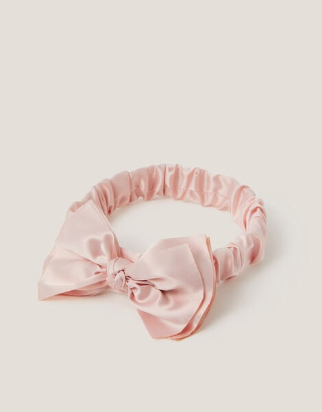 Satin Bow Bando Headband, , large