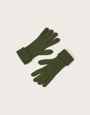 Plaint Knit Gloves, Green (GREEN), large