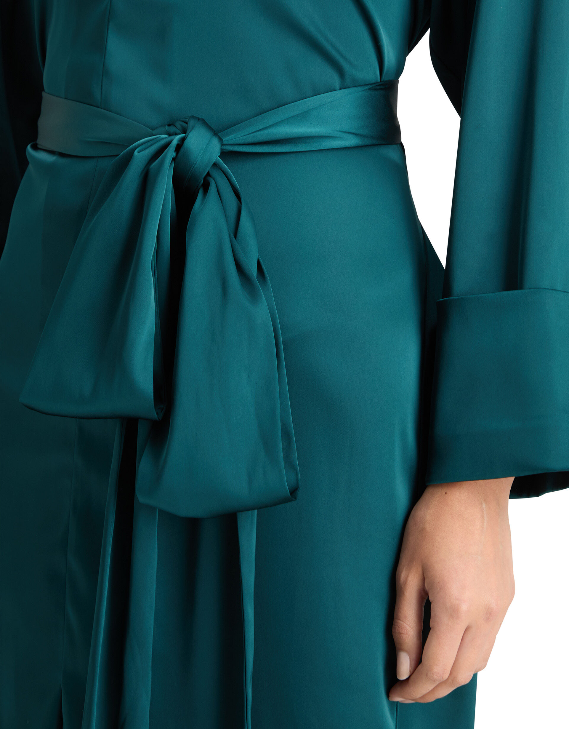Scotch and Soda Kimono Midi Dress Green