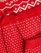 Newborn Reindeer Knit Set, Red (RED), large