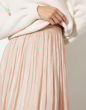 Sia Metallic Shimmer Midi Skirt, Gold (GOLD), large